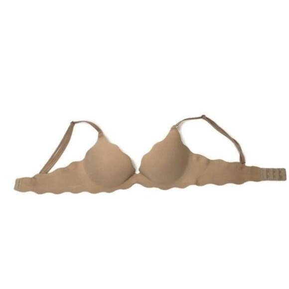 Victoria's Secret Very Sexy Push-Up Bra 32B Nude Leopard inside Scalloped Edge - Picture 8 of 8